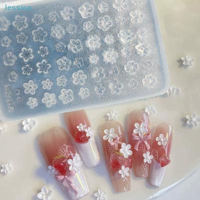 3D Cherry Blossom Nail Art Silicone Mold - Small Flower Resin Decoration Tool for Manicure DIY