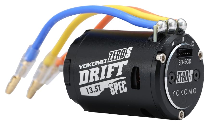 Yokomo ZERO S Brushless Motor 13.5T Sensored (Black) YM-S135DBA