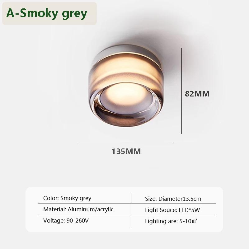 Nordic LED Ceiling lights Waterproof Wall lamp For  Bathroom Balcony Bedroom Entrance Indoor lighting Glass ceiling Lamp