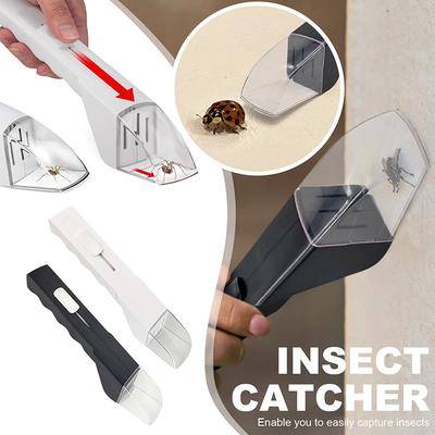 Portable Insect Trap Catching Handheld Insect Catcher Bee Insect Clip Bee Cockroach Spider Tool Handheld Bugs Catching Tool