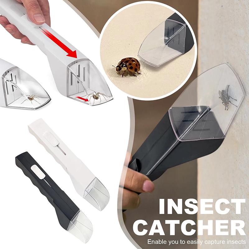 Trappola portatile per insetti, cattura di insetti portatile, acchiappa-api, api, blatte, ragni, strumento portatile per catturare insetti
