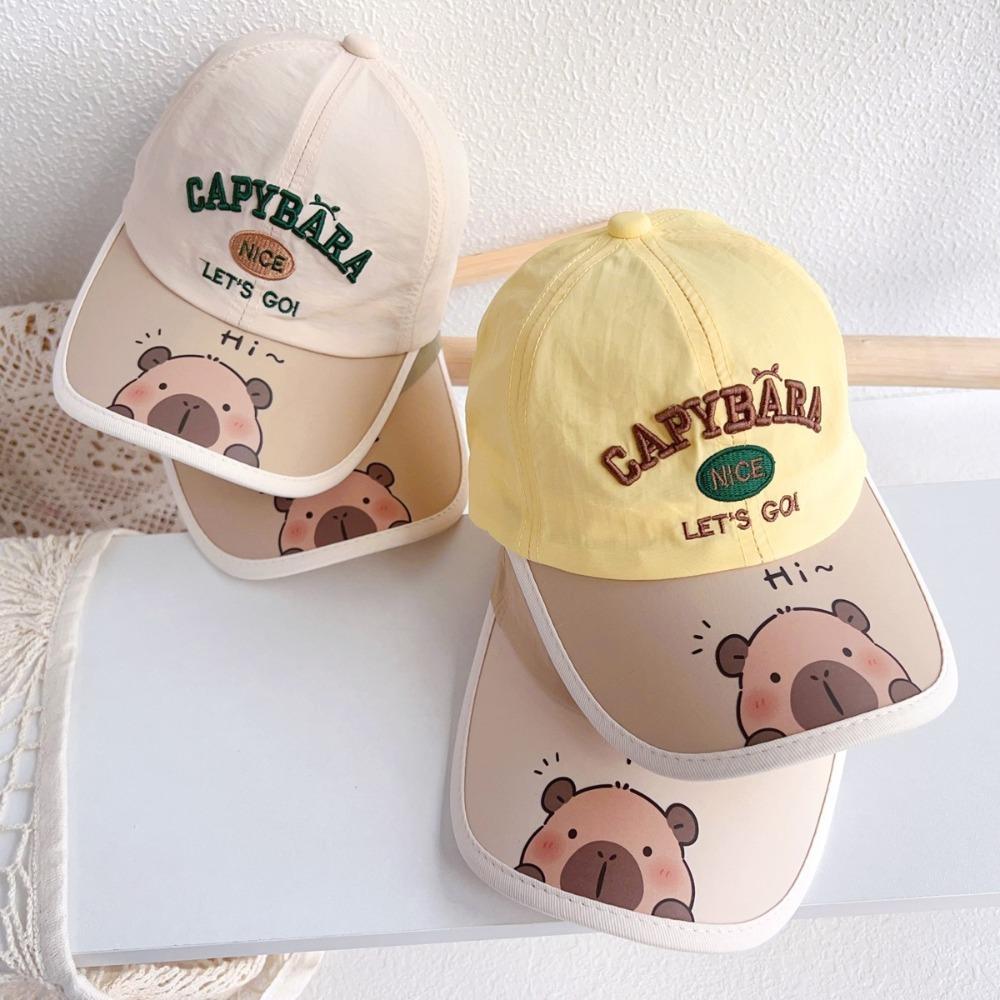 Capybara Kids Baseball Cap Lightweight Kids Sunscreen Cap Cute Children Summer Hat  Outdoor