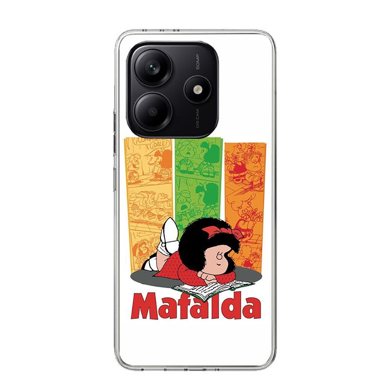 Cartoon Cute Mafalda Case Phone Cover for Xiaomi Redmi Note 14 13 12S 12 11S 11 11T 11E 10S 10 Pro Plus 9 9S 5G + Trend Fundas