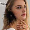 Date Night Earrings 1 Pair Feather for Women, Bohemia Tassel Rhinestone Drop Earrings, Dangle Party Jewelry Gift Wear