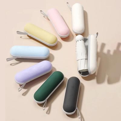 Sun Umbrella Capsule Compact Lightweight Travel Umbrella Sun Protection And Ultraviolet Protection Five Folds Capsule Umbrell