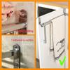 Punch-free Towel Holder Self-adhesive Towel Hanger Portable Towel Rack  Bathroom Organizer