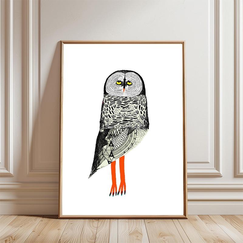 Abstract Colorful Magical Whimsical Owls Posters and Prints Canvas Printing Wall Art Picture for Living Room Home Decoration