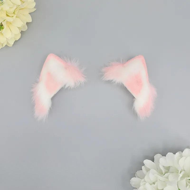 Rechargeable Movable Cat Ear Headband Electric Cosplay Accessory with LED Lights