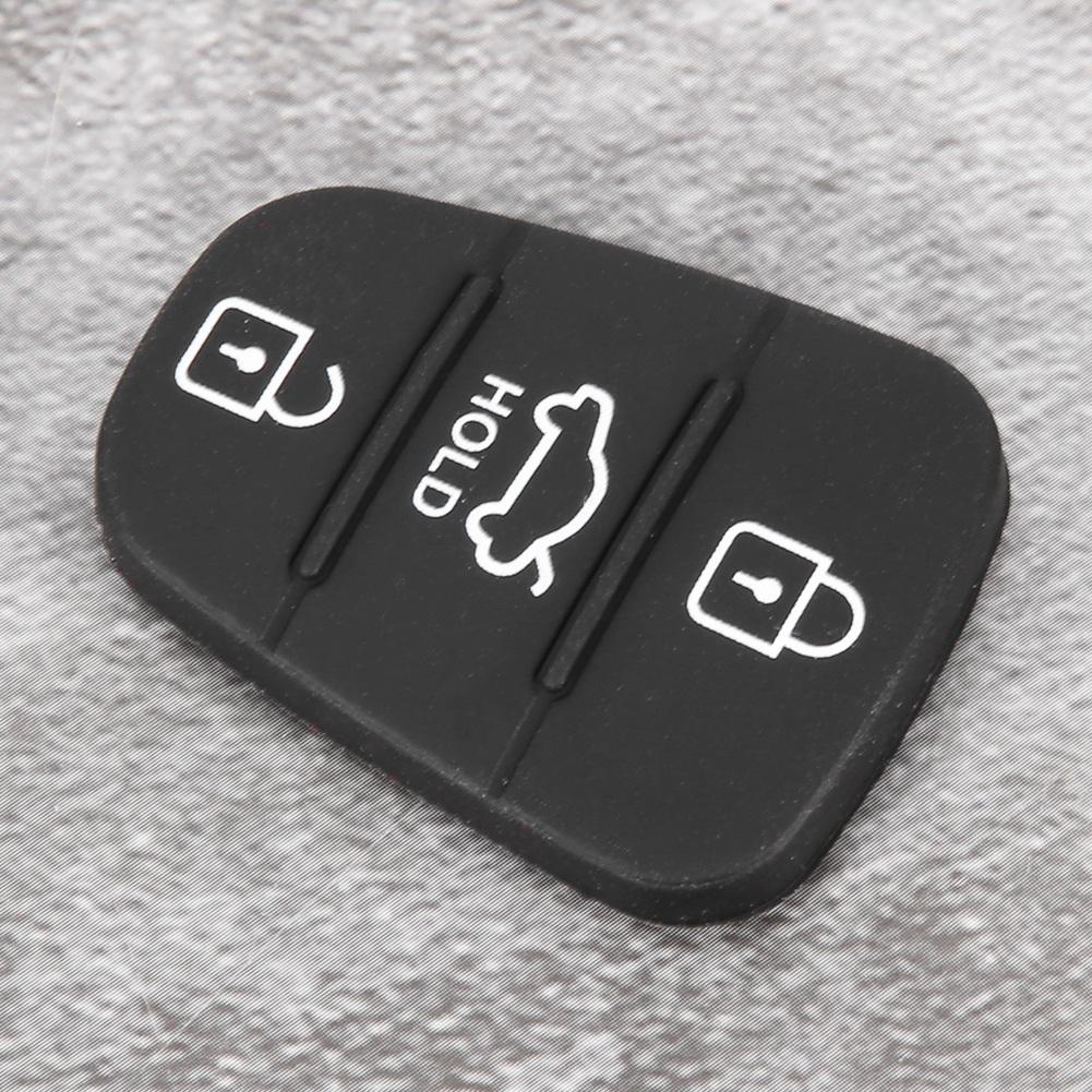 5pcs Replacement Remote Car Key Shell Rubber 3 Button Pad Fit for Hyundai Fit for Kia