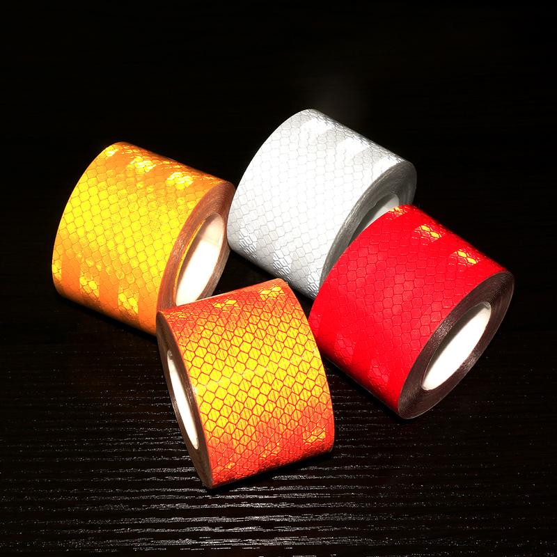High quality 5x200cm Car Reflective Tape Stickers Auto Motorcycle Safety Reflective Material Film Warning Tape Car Styling