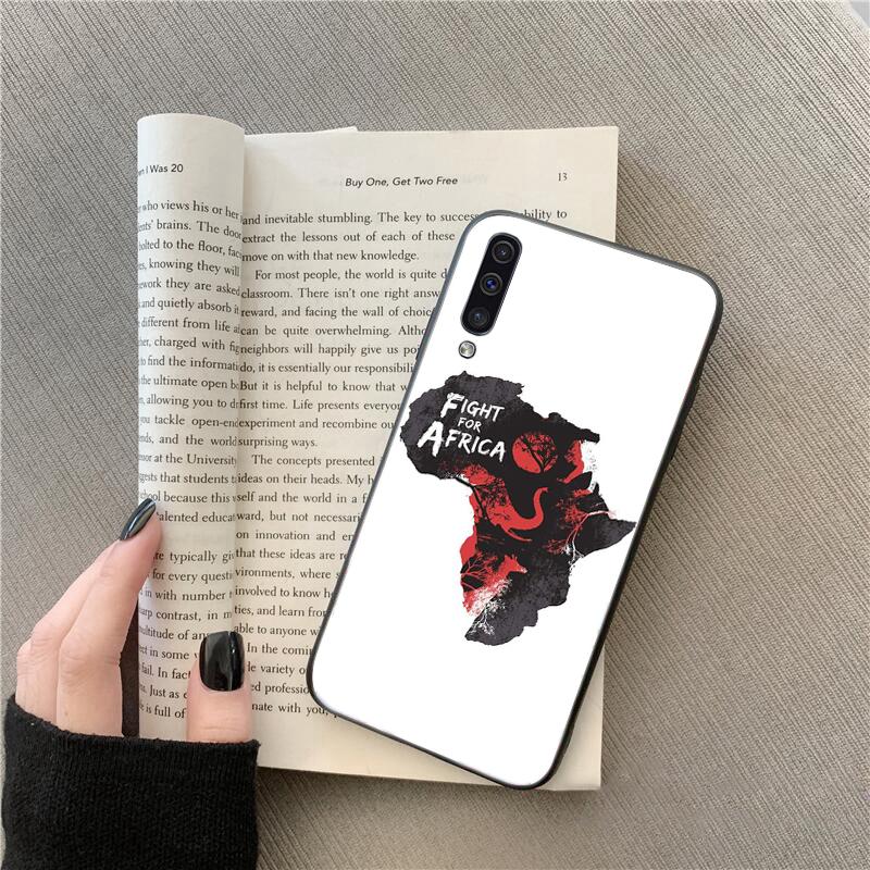 Afrika Karte Geographie Telefon Fall Für Samsung A12 A32 A71 A11 A21S A02 A52 A72 A51 A50 A70 A31 A41 M31