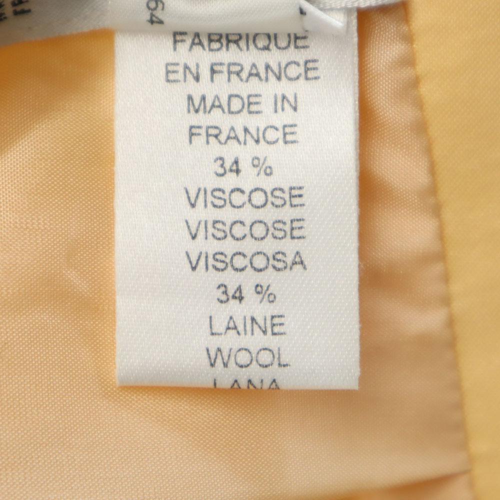 CELINE Made in France Mimole length Tight Skirt 42 Pale orange Women Used