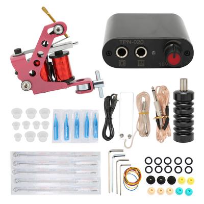 Tattoo Kit Professionelles Komplettes Tattoo-Maschinen-Kit mit Tattoo-Nadel Netzteil für Anfänger