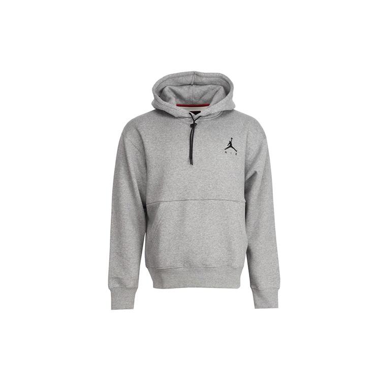 Air Jordan Logo Fleece Stay Warm Pullover Hoodie Men s Grey CK6684-091 S