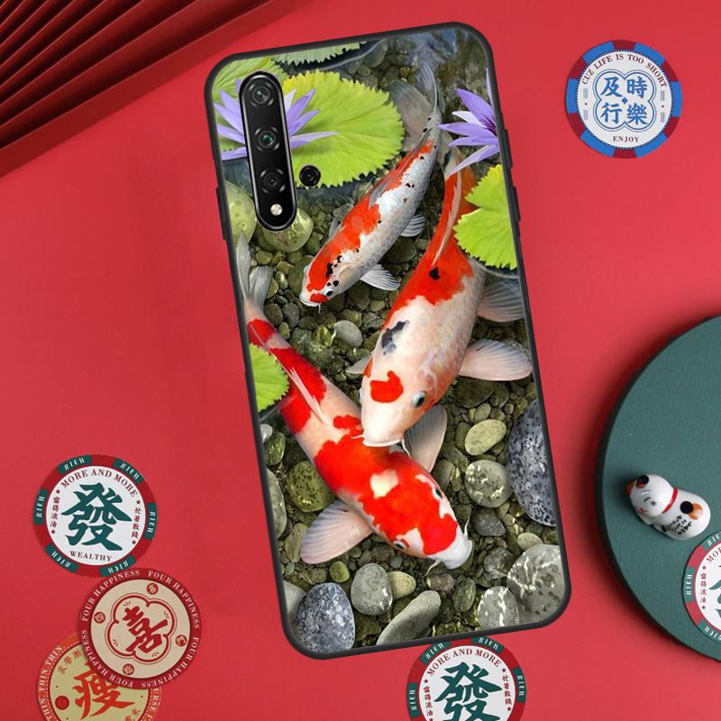 Koi Fish Carp For Huawei Nova 5T 9 10 SE 7i 8i 11i 12i Y73 Y72 Y61 Y91 Y60 Y70 Y90 P20 P30 P40 Lite Case