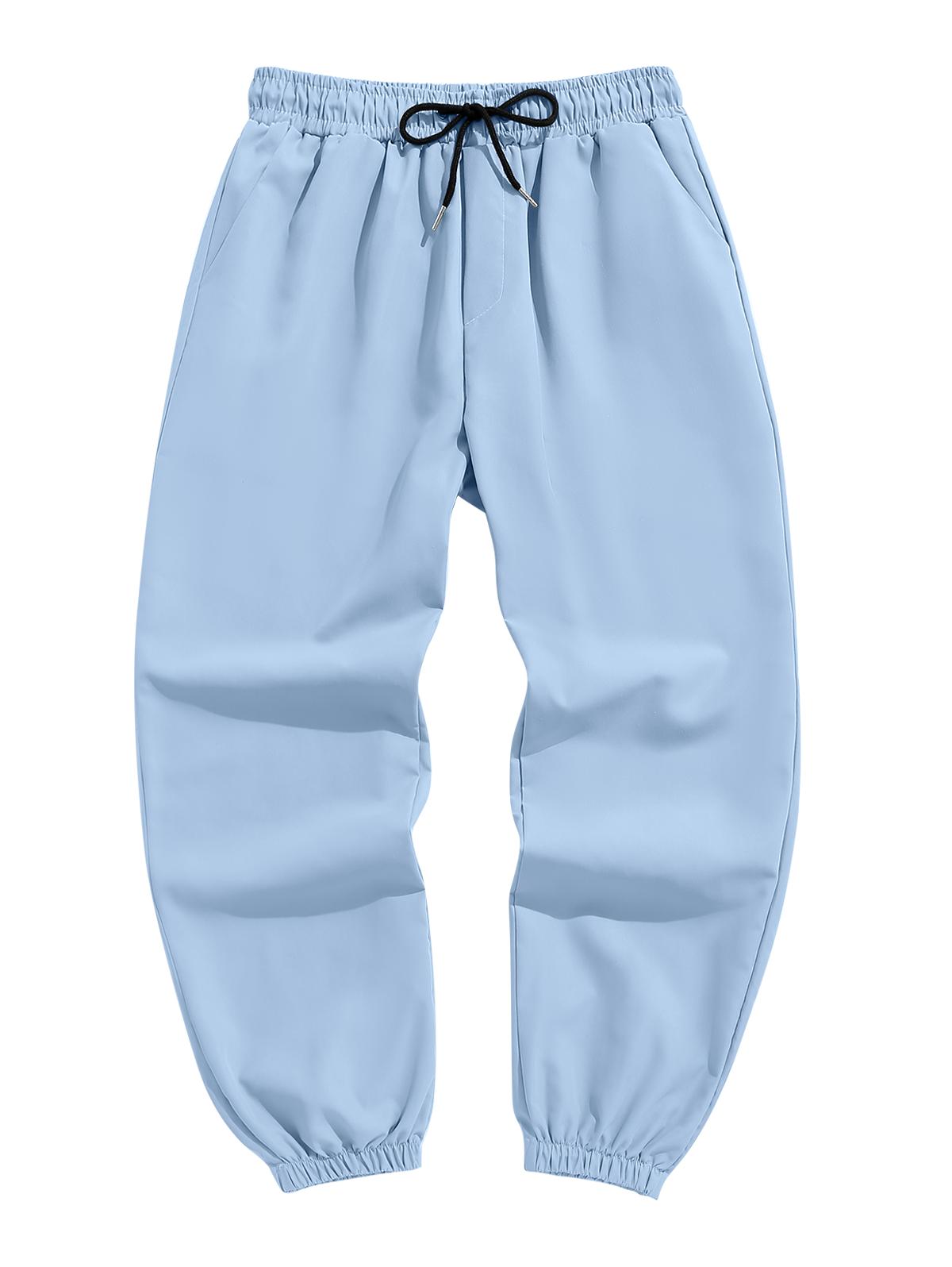 

ZAFUL Брюки-джоггеры с завязками на карманах L синий