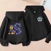 PAW Patrol Child Cardigan Hooded Jacket Cartoon Chase Letters A-Z Printed Polyester Outerwear Summer Casual Clothing Kids Gifts