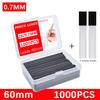 1000Pcs Mechanical Pencil Lead Core Large Capacity Replaceable Pencil Refills 0.5 0.7mm 2B Automatic Pencil Core with 2 Tubes