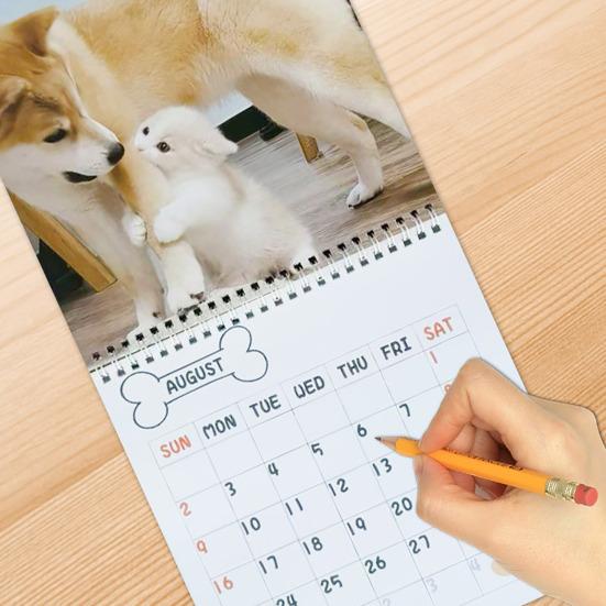 2026 Wall Calendar Funny Dogs Wall Calendar Jan. 2026 - Dec. 2026 12-Monthly Planner Gag Gifts for Dog Lovers