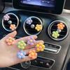 1PCS Car Air Vent Decorations Personalize Cute Cartoon Flower Your Car Interior Add a Touch of Goddess Flora Decor Accessories