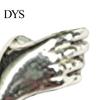 Commuting Party Brooch Pin Fresh Flowers Compact Alloy Flower Holder Vintage Hand-Shaped Suits Dresses Shirts Versatile Badge Accessory