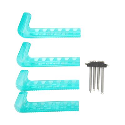 2 páry chráničov na korčule Prenosné kryty na čepele ľadových korčúľ Nastaviteľný chránič na čepele ľadových korčúľ pre