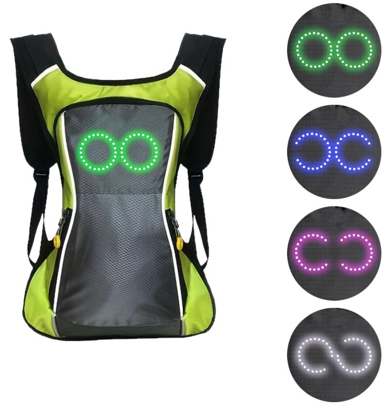 18L LED voice-controlled light-up lamp. Suitable for outdoor activities such as cycling, skateboarding, night running, and children's backpacks.