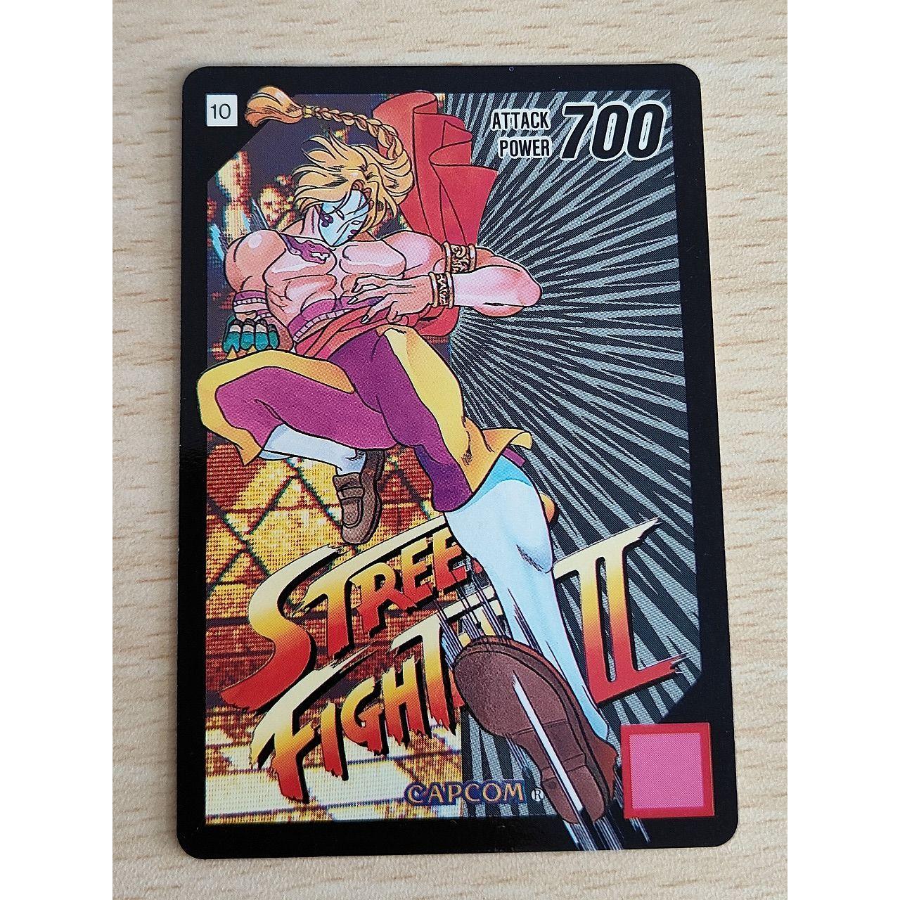 Used aca575 Balrog Street Fighter Card No.10 Barcode Wars Barcode Butler Carddass Capcom 1991 1992