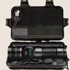 Multi Functional Rechargeable Flashlight,strong Light,telescopic Zoom,magnetic,with Side Light,suitable for Home,camping and Emergency Scenarios