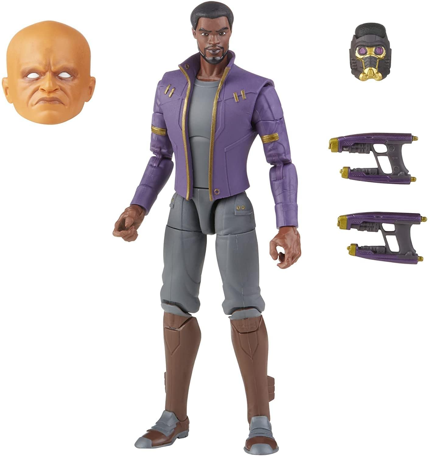 

Hasbro Marvel Legends Series What If... T Challa Star-Lord 6-Inch Action Figure F0329, Authentic, with Build-A-Figure Parts