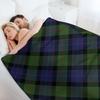 Gunn Clan Family Tartan Cross Pattern Throw Blanket Retros Large Luxury Brand Designers Blankets