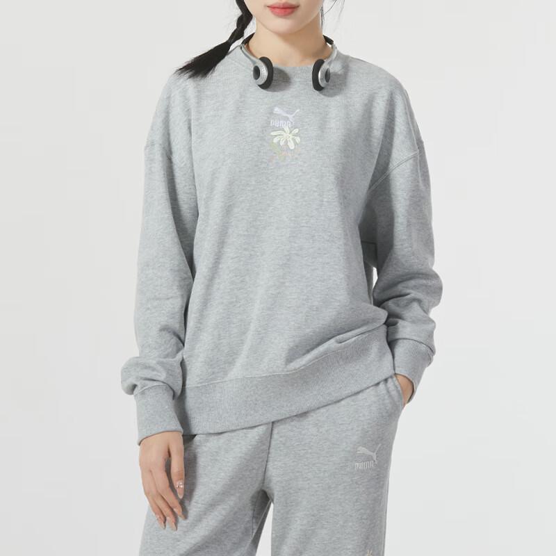 Puma Women s 625808 Crewneck Terry Sweatshirt XL