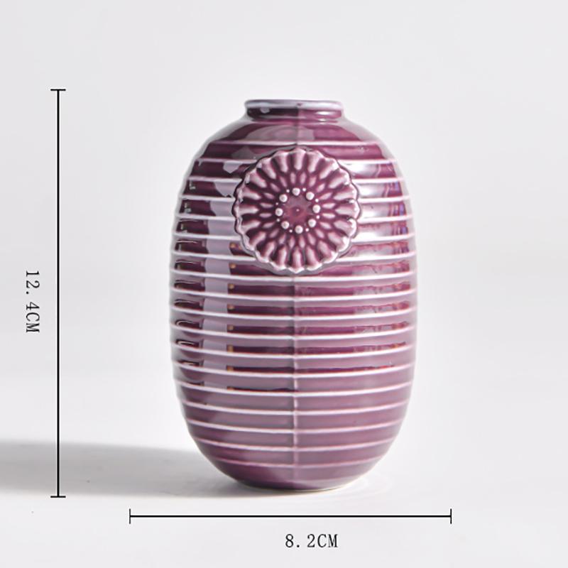 

Ваза Керамическая ваза Европейская классическая ваза Домашняя гостиница Цветочная композиция Модный орнамент Ваза D