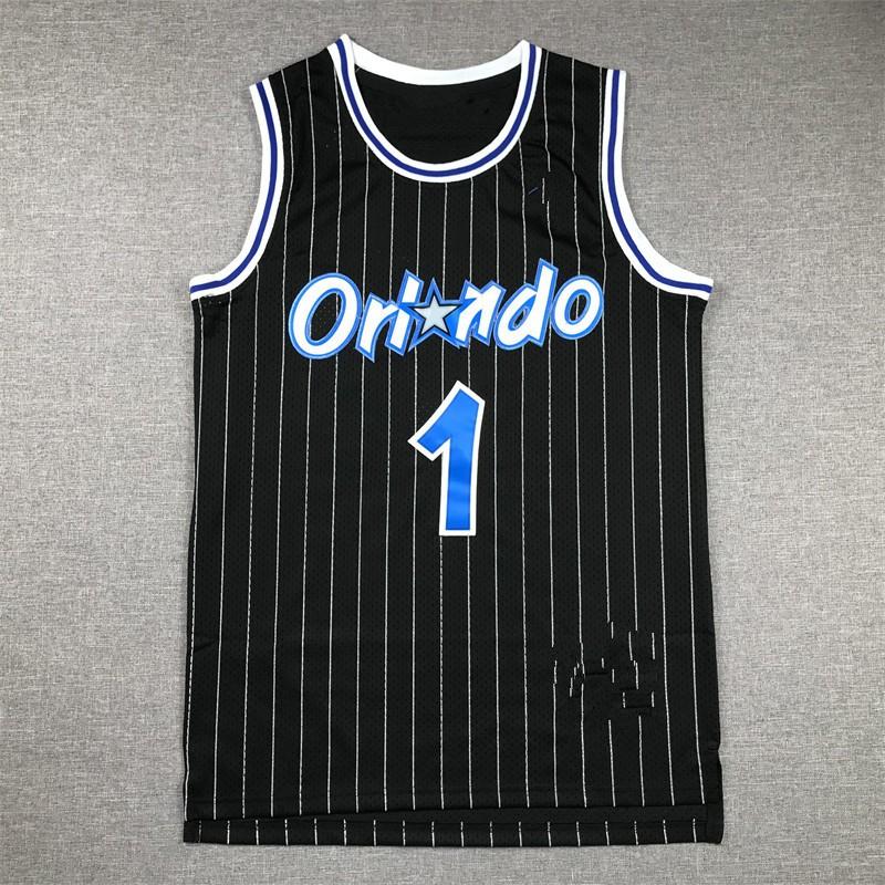 Mens Womens Retro NBA Orlando Magic Penny Hardaway 1 Blue Basketball Jersey Embroidered Mesh Sportswear