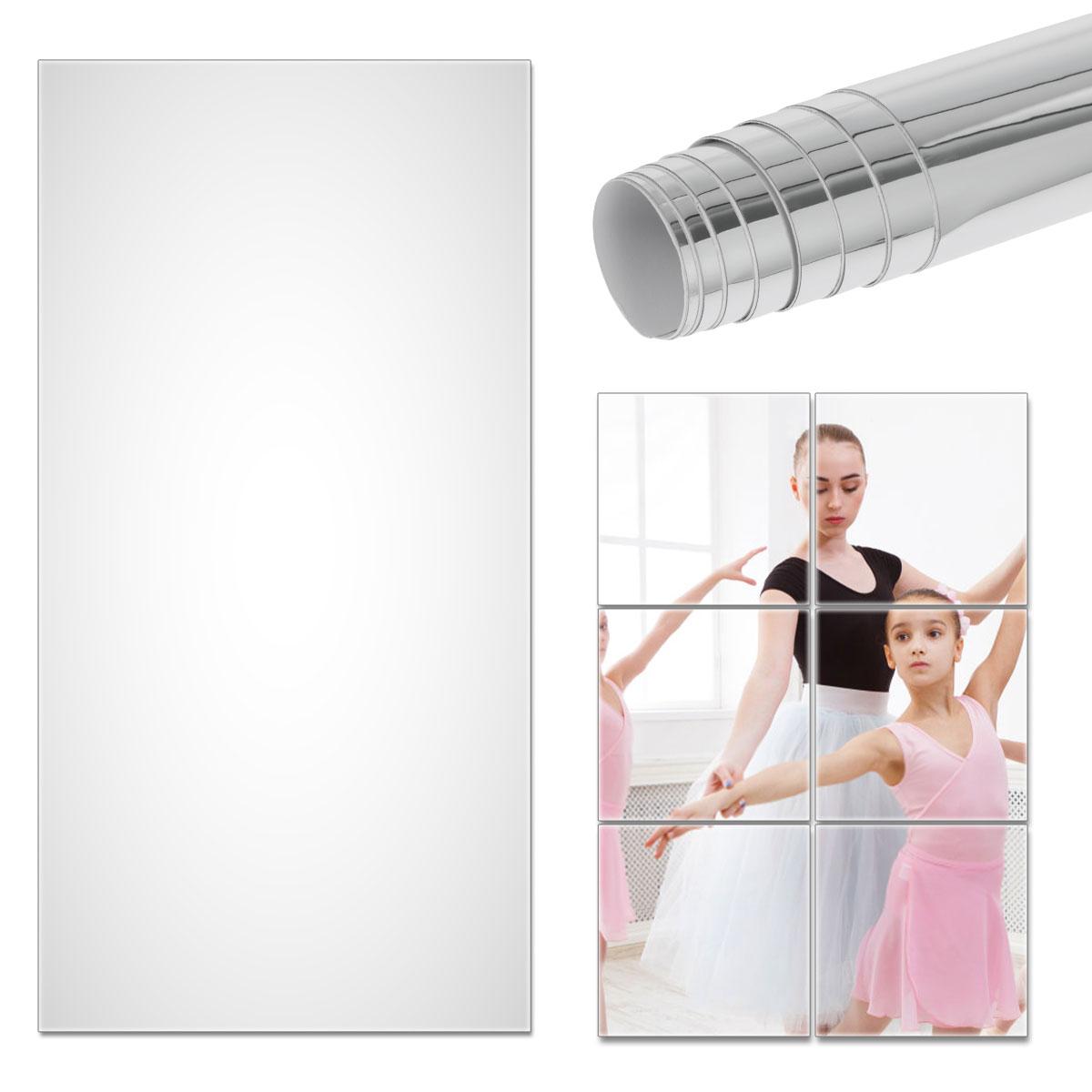 

Самоклеящиеся наклейки на зеркало Гибкие зеркальные листы Разрезаемые настенные зеркала DIY PET Не стеклянные наклейки на зеркало Зеркальная стена