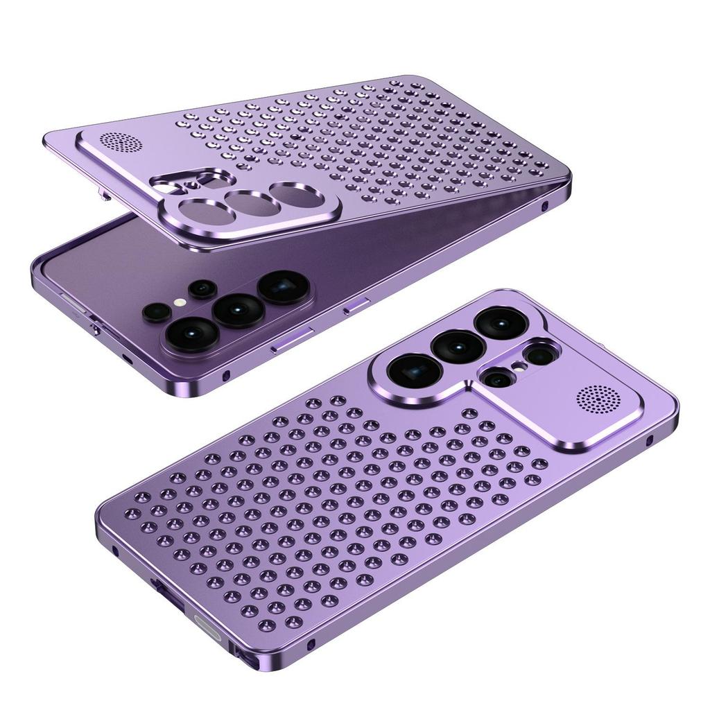 Metal Heat Dissipation Aromatherapy Phone Case for Samsung S26 Ultra/S25U - Anti-Drop Full Coverage with Buckle.