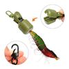 6 Stück/Set Angel Tintenfisch Haken Abdeckung Tragbarer Tintenfisch Jig Haken Schutz mit Karabiner Angel Jig Köder Schutzkoffer Kappen Hauben Angelzubehör