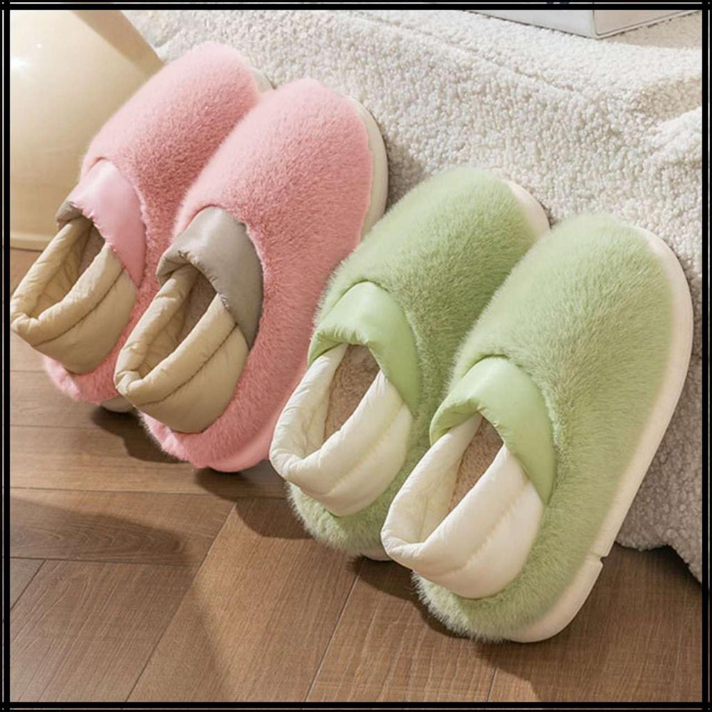 White Fang Baumwollpantoffeln mit dicken, flauschigen Innensohlen, niedlich und stilvoll für RS016 Sohlen, Tragen, Damen, (Rosa)