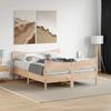VidaXL Bed Frames with Headboard, Double Bed with Slatted Base, Adult Bedroom Bed, Modern, 135x190 Cm Wood of 3216396
