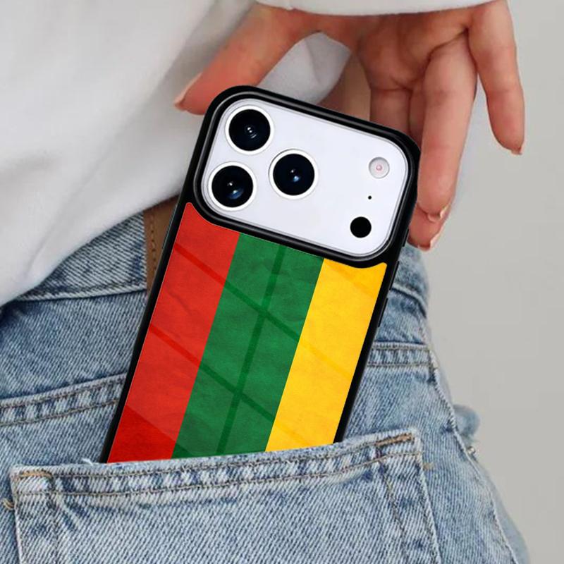Vintage Lithuania Lithuanian Flag Phone Case for iPhone 17ProMax 12 13 14 15 16e 17 Pro Max Plus Air Cover
