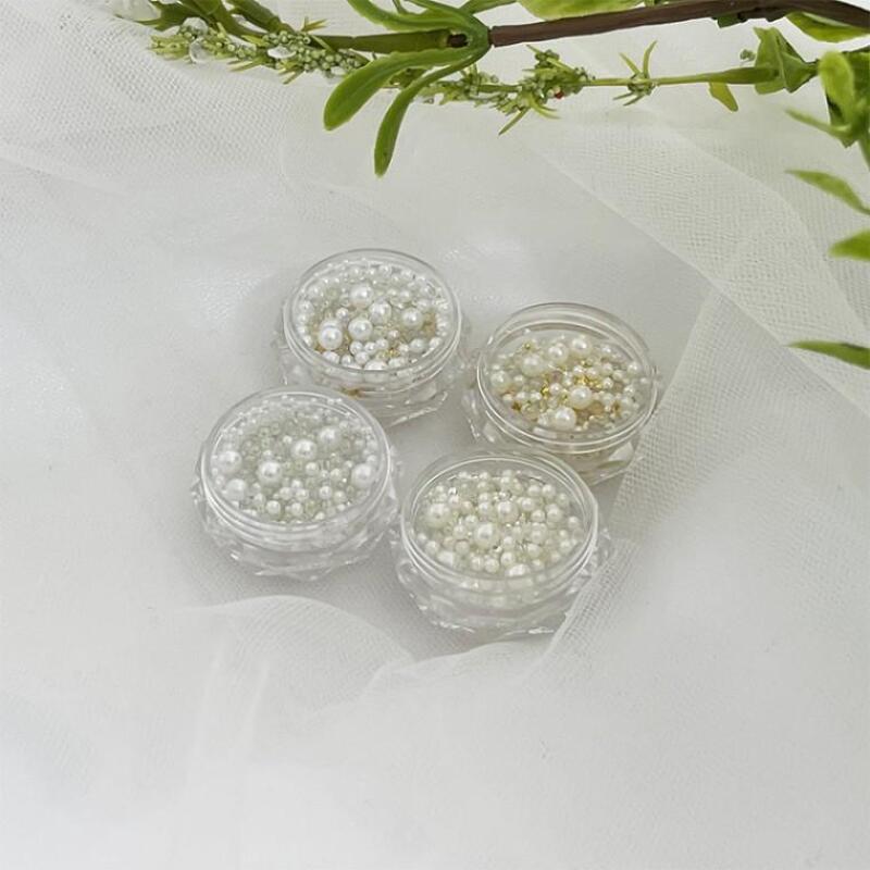 Gel Nail Art Pearl Mixed Stone Parts B01