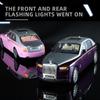 1/20 Scale Phantom Diecast Car Model Toy, Pull Back Toy Vehicle with Sound and Light for Kids Toddler Boys Girls Gift Collection