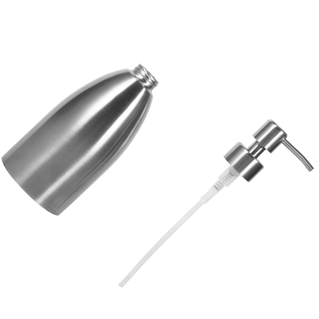 500ml Stainless Steel Soap Dispenser Kitchen Sink Faucet Bathroom Shampoo Box Soap Container