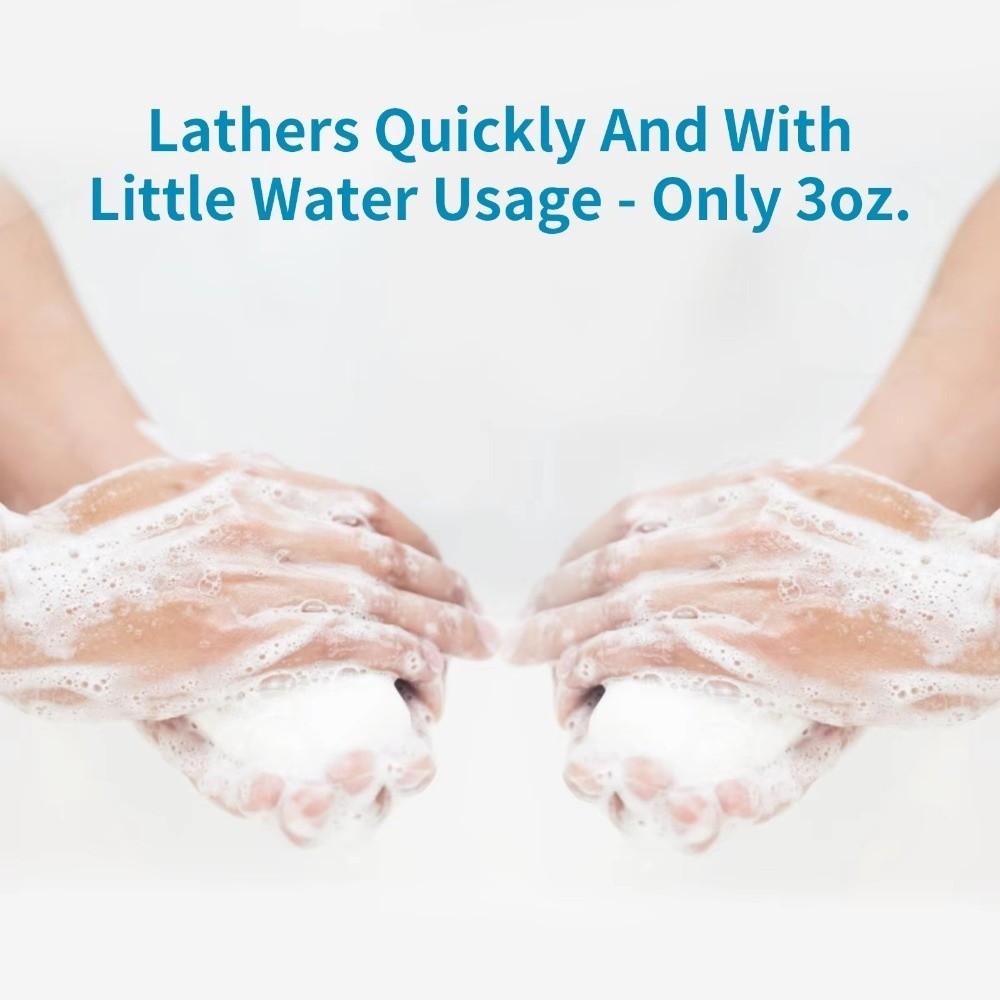 25 Pieces Soap Shampoo Infusedy No Rinse Bathing Wipes 20x20cm Foaming Towels Shower