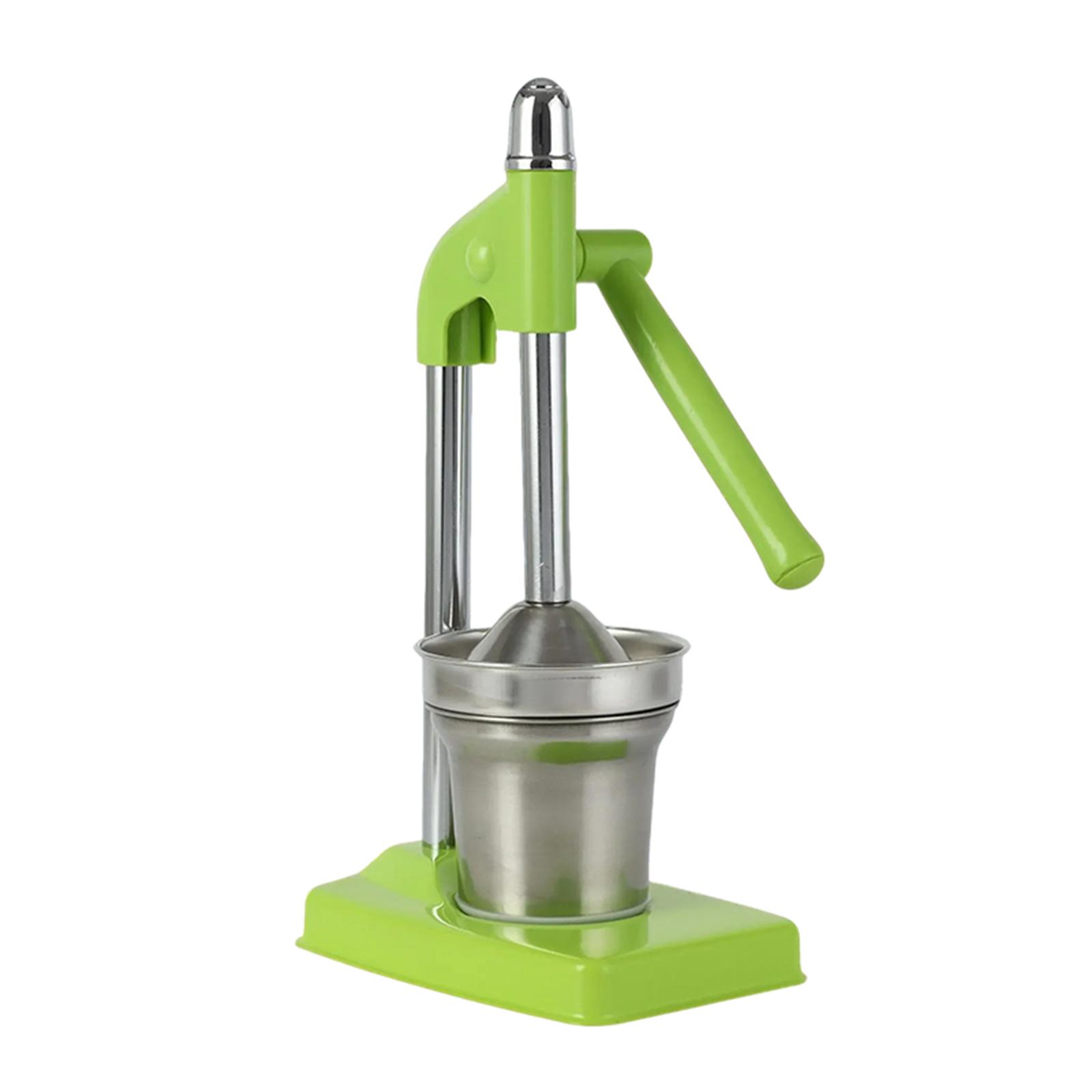 

Ручная соковыжималка, Эффективная ручная соковыжималка из нержавеющей стали, Соковыжималка для фруктов, Сверхпрочная ручная соковыжималка для свежего лимонада, апельсинового сока, Простая в использовании One Size зелёный