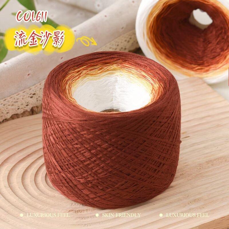 300G Gezwirnte Baumwolle Mischung Fantasie Kuchen Garn Handgemacht DIY Gestrickt Haken Schal Mantel Schal Garn