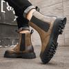 Fashion Autumn and Winter Men's Boots Classic and Versatile Design Styles Outdoor Motorcycle Business NEW Office Thick Soled Men's Shoes