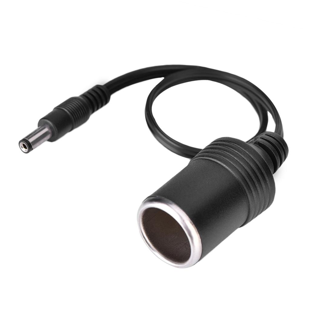 DC 5.5 x 2.1mm Female Plug to Car Cigarette Lighter Female Socket Power Supply Cable