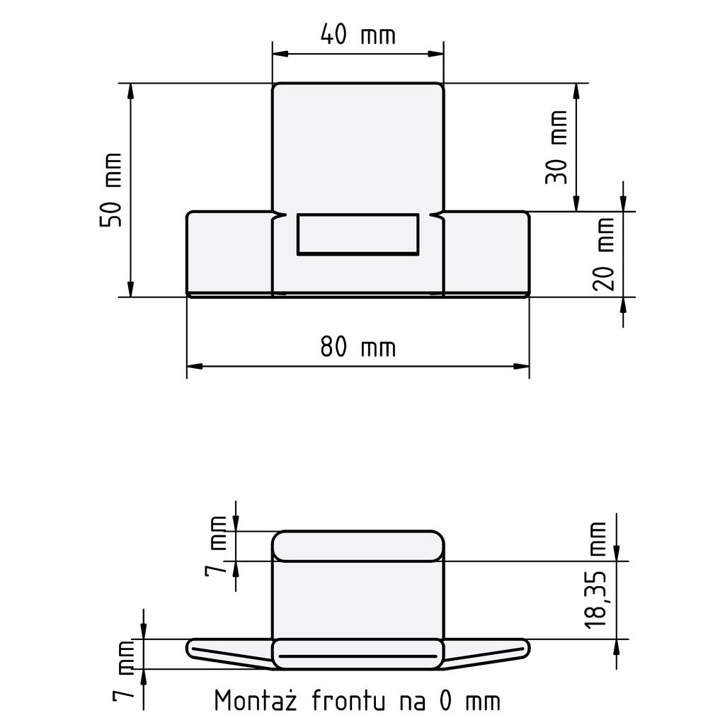 Set of 3x Carpenter' Handles for Mounting Fronts to 18mm Boards - 0, 2, 3mm