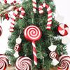 Xmas Tree Candy Decor PVC Material Classical Hanging Candy Ornaments for Holiday Party 5 Candies